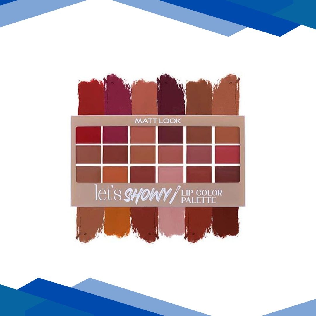 Matt Look Lets Showy Lip Color Palette, Long Lasting – Lets Showy 18 gm