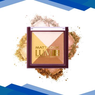 Matt Look Lumi 4 Glow Baked Blusher & Highlighter With Radiant Shine, Golden Hours-04 7.5 gm