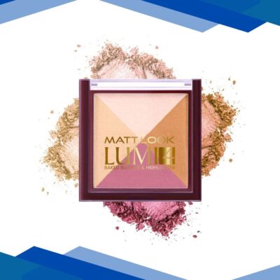 Matt Look Lumi 4 Glow Baked Blusher & Highlighter With Radiant Shine, Lust of Love-03 7.5 gm