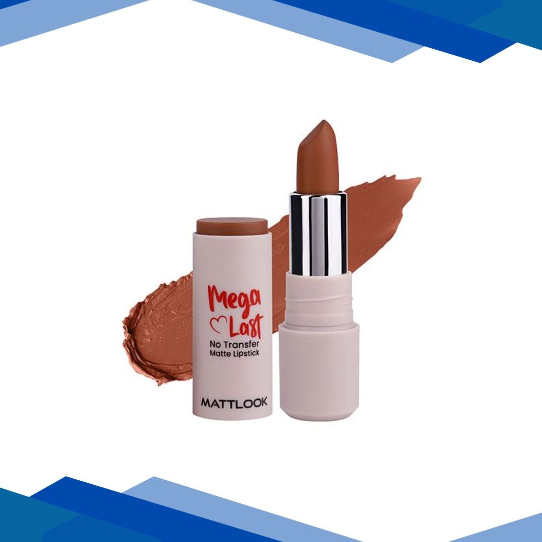 Matt Look Mega Last No Transfer Matte Lipstick With Smudge Proof Formula & Vitamin E, Choco Bite-13 3.8 gm