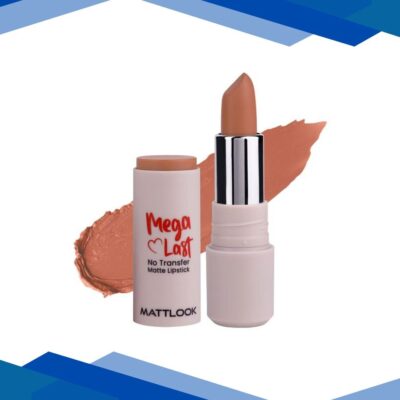 Matt Look Mega Last No Transfer Matte Lipstick With Smudge Proof Formula & Vitamin E, Loyal Beige-18 3.8 gm