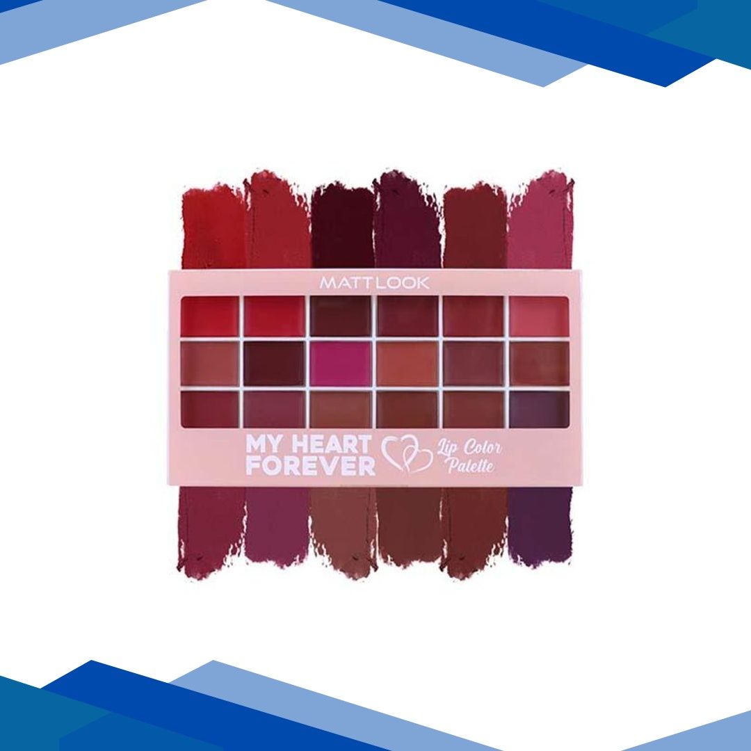 Matt Look My Heart forever Lip Color Palette, Long Lasting – My Heart forever 18 gm