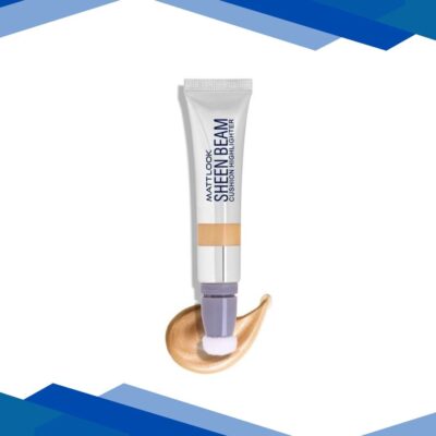 Matt Look Sheen Beam Cushion Highlighter with Lightweight Formula & Buildable Coverage, Gold-01 15 ml