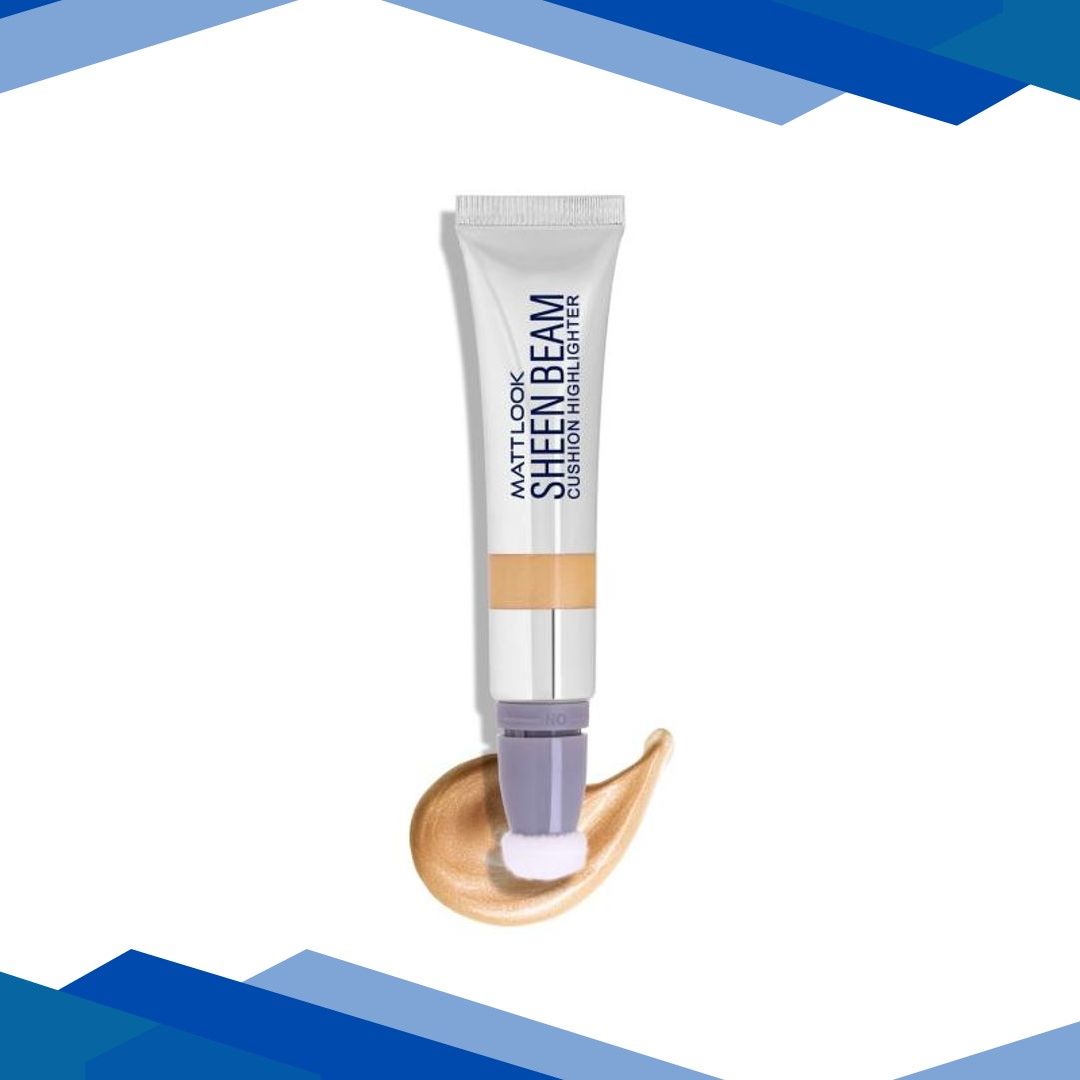 Matt Look Sheen Beam Cushion Highlighter with Lightweight Formula & Buildable Coverage, Gold-01 15 ml