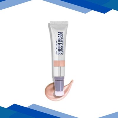 Matt Look Sheen Beam Cushion Highlighter with Lightweight Formula & Buildable Coverage, Rose Gold-04 15 ml