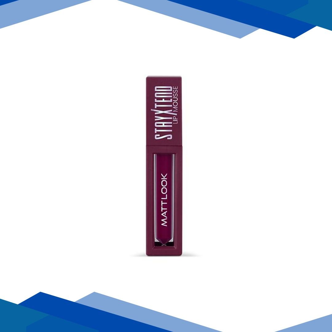 Matt Look Stayxtend Lip Mousse Enriched With Vitamin E & Non Sticky, Mallow Wine-15 4 ml