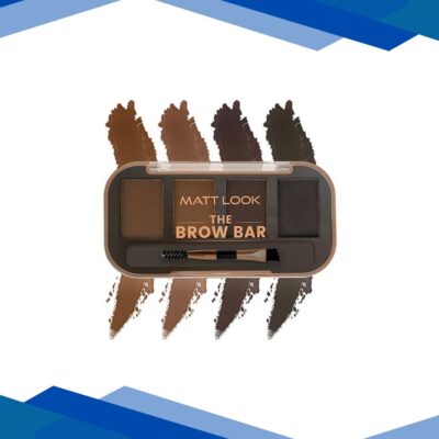 Matt Look The Brow Bar Eyeshadow & Eyebrow Enhancer Palette With Extereme Pigmented Matt Colors, Intense-03 8 gm