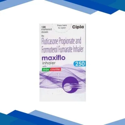 MAXIFLO 250 WITH DOSE COUNTER 120md Inhaler 7.2g