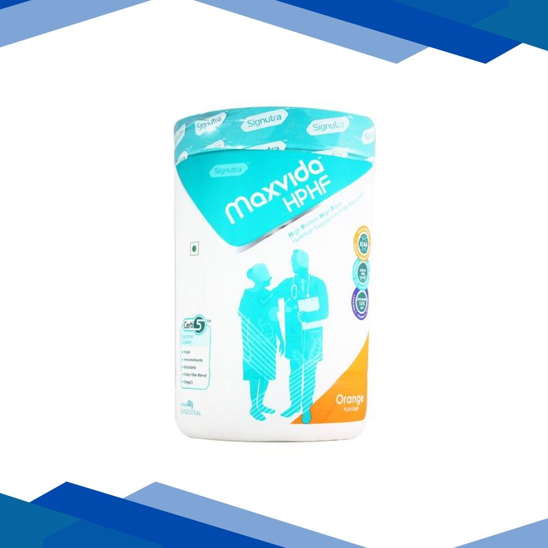 Maxvida HPHF Nutrition Zero Sucrose Supplement Powder Jar Gluten Free – Orange Flavour 400 g