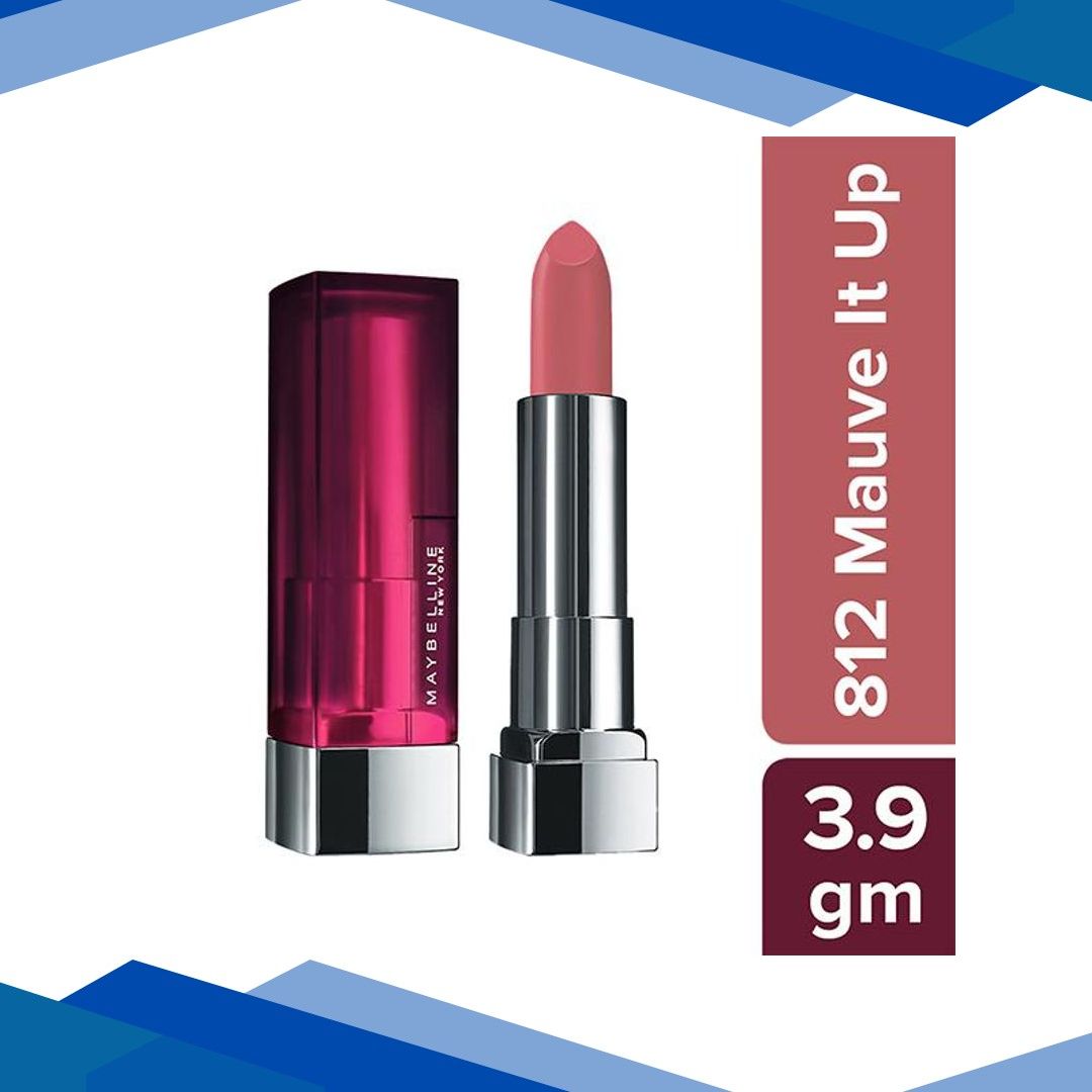Maybelline New York Color Sensational Creamy Matte Lipstick, 812 Mauve It Up 1’s