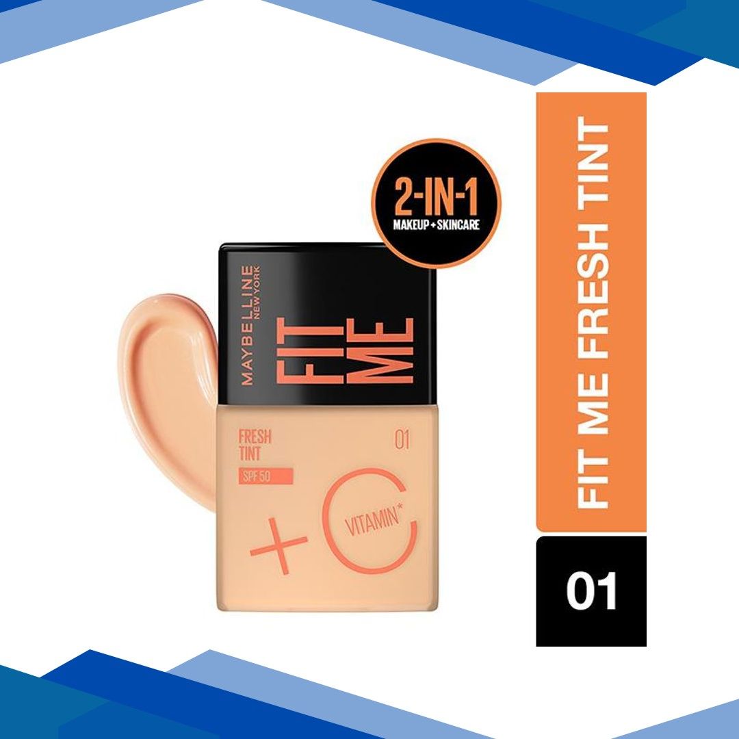 Maybelline New York Fit Me Fresh Tint with SPF 50 and Vitamin C Shade 01 Tint 30ml