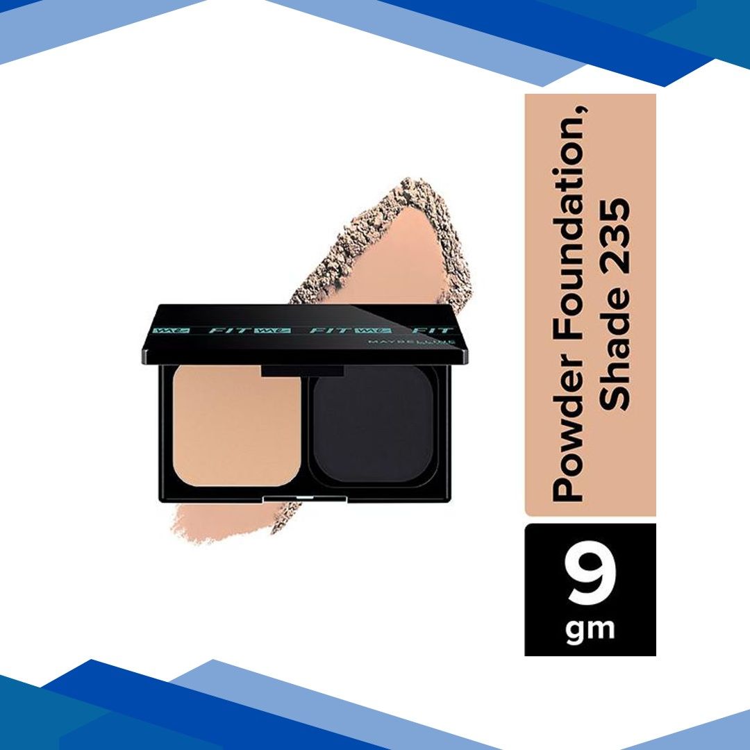 Maybelline New York Fit Me Matte + Poreless Powder Foundation 24 Hr Oil Control SPF44/Pa++++ 235 9 gm