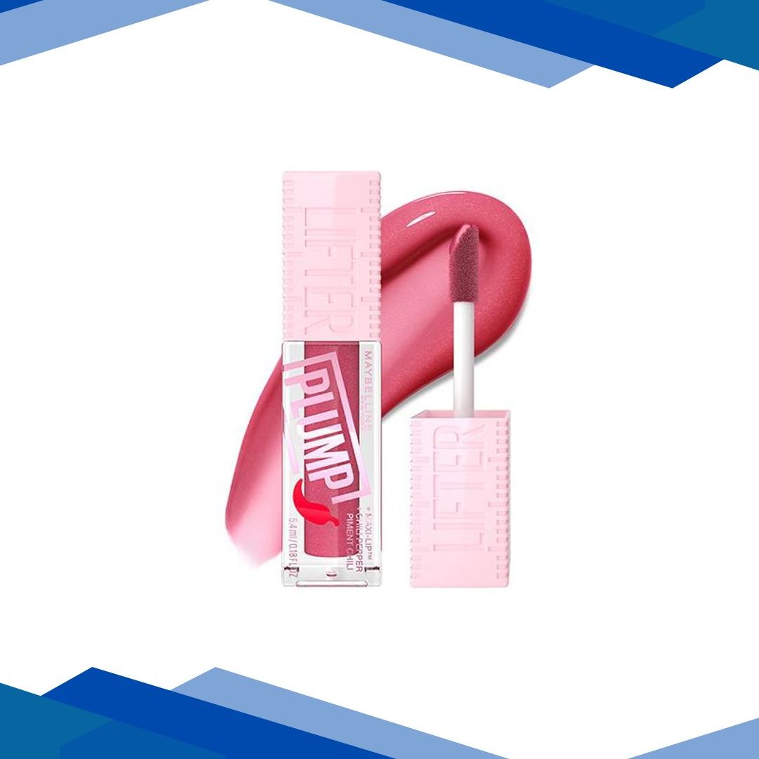 Maybelline New York Lifter Plump – Plumping Lip Gloss, Mauve Bite 5 ml
