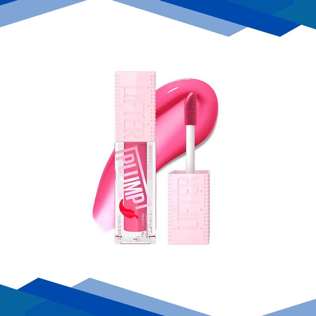 Maybelline New York Lifter Plump – Plumping Lip Gloss, Pink Sting 5 ml