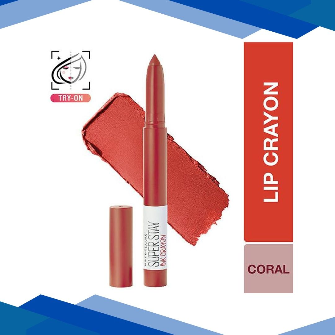 Maybelline New York Super Stay Crayon Lipstick, 40 Laugh Louder 1’s