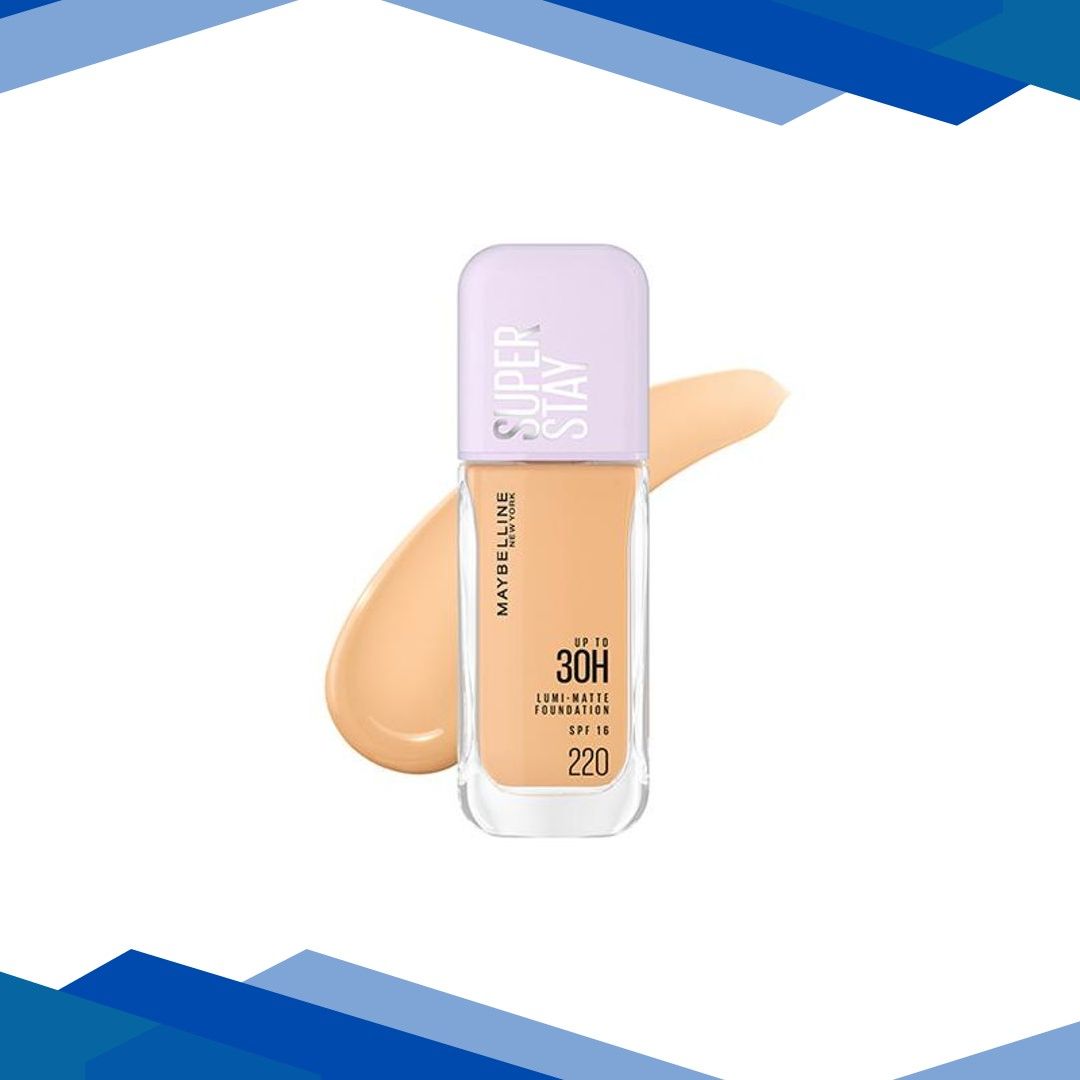 Maybelline New York Super Stay Lumi-Matte Liquid Doundation 30H Longwear Yet Light-As-Air 220 35 ml