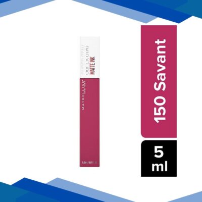 Maybelline New York Super Stay Matte Ink Liquid Lipstick x Pinks Edition, 150 Savant 5 ml