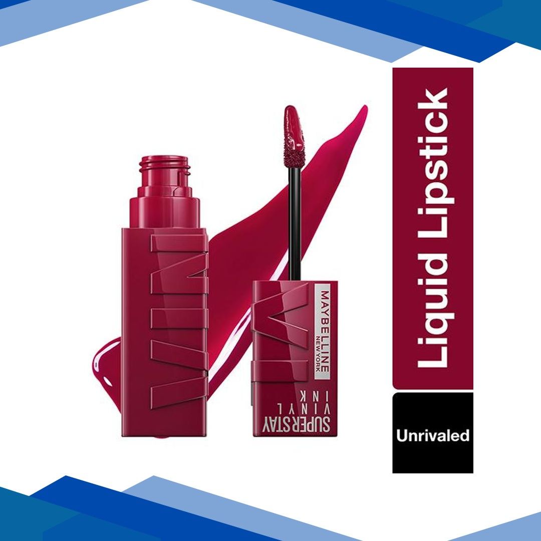 Maybelline New York Super Stay Vinyl Ink Liquid Lipstick, 30 Unrivaled 4.2ml