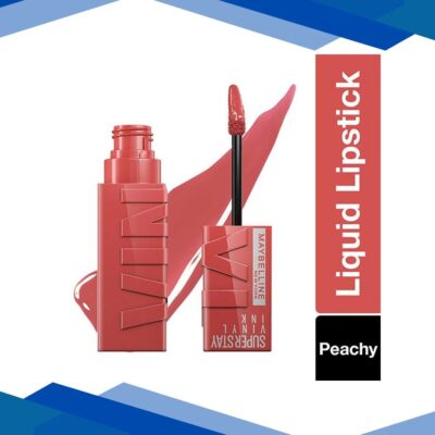Maybelline New York Super Stay Vinyl Ink Liquid Lipstick, Peachy 4.2ml