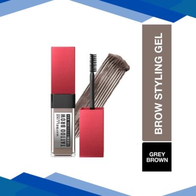 Maybelline Tattoo Brow 3 Day Styling Brow Gel Grey Brown Semi-Permanent Tinted Eyebrow Gel 6 ml