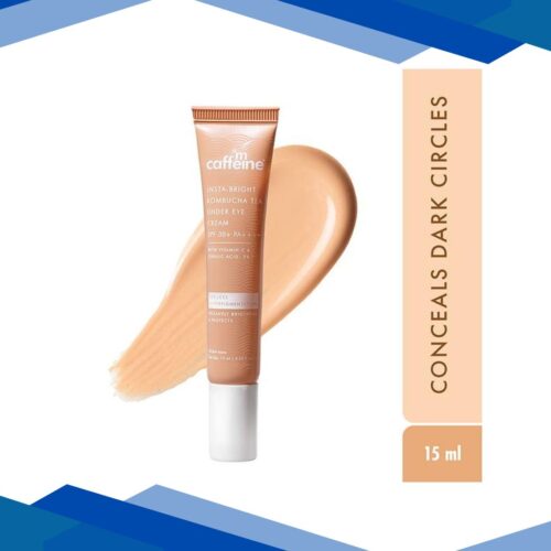 Mcaffeine Brightening and Colour Corrector Tinted Under Eye Cream – Orange, Conceals Dark Circles 15 ml