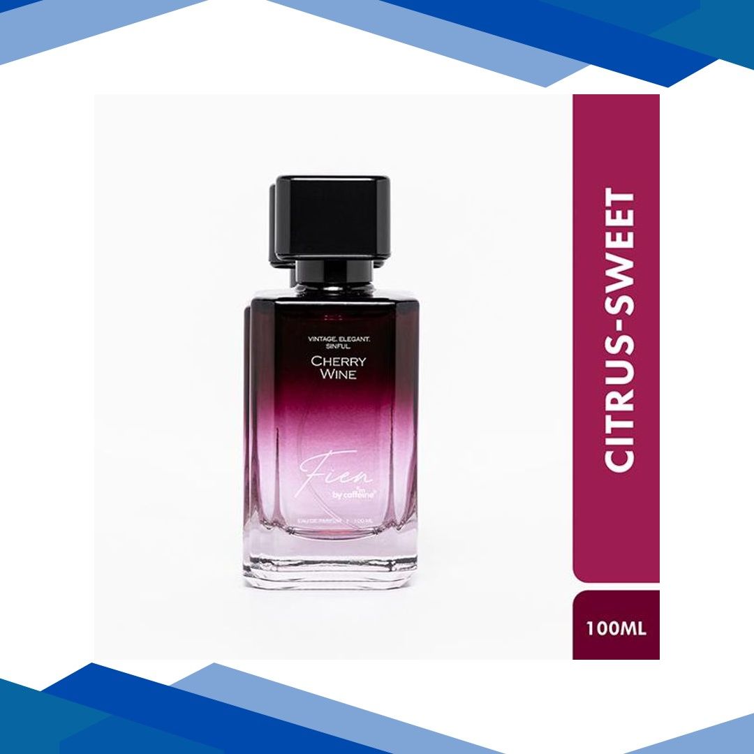 Mcaffeine Fien Cherry Wine Perfume For Women- Citrus-Sweet EDP, 12 Hrs Long Lasting 100 ml