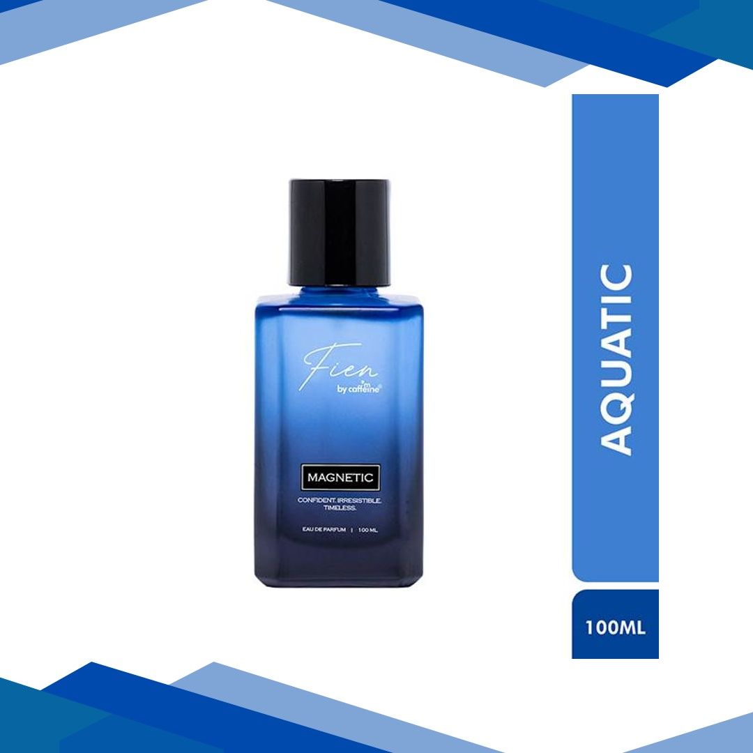 Mcaffeine Fien Magnetic Perfume For Men- Aquatic EDP, 12 Hrs Long Lasting, Scent For All Occasion 100 ml