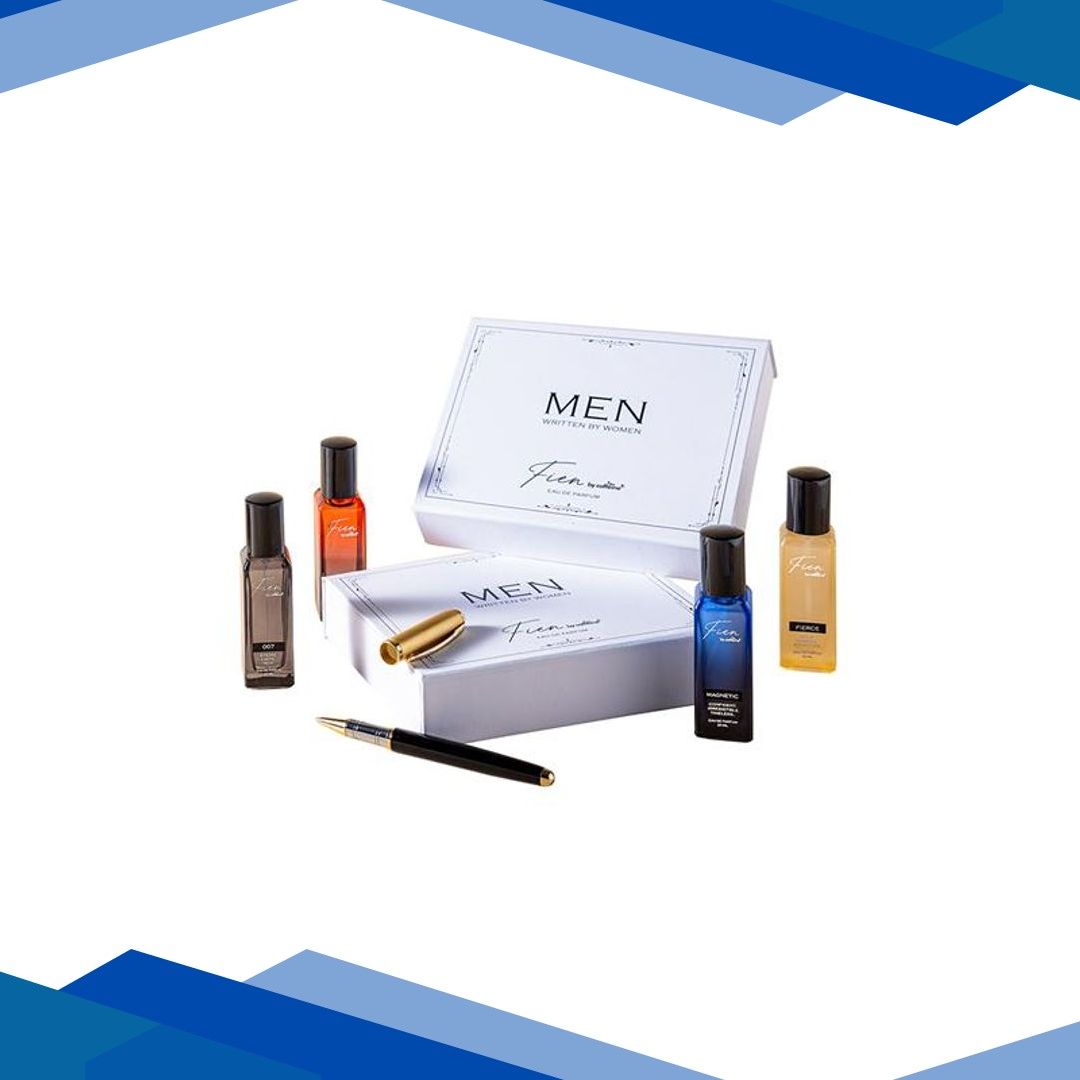 Mcaffeine Fien Men Written By Women – Perfume Gift Set For Men, 12 Hrs Long Lasting EDP 20Ml Each 4’s