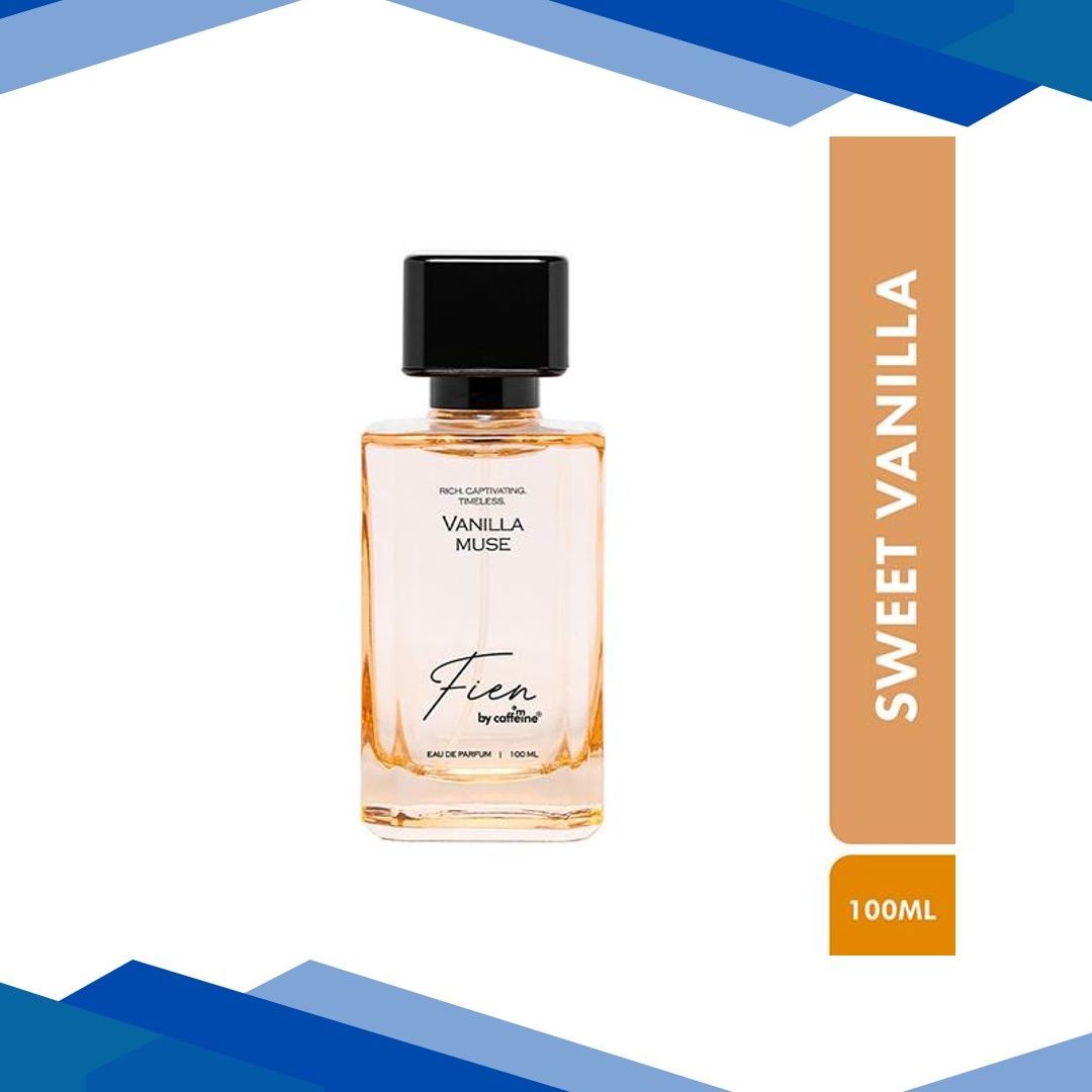 Mcaffeine Fien Vanilla Muse Perfume For Women- Sweet Vanilla EDP, 12 Hrs Long Lasting Scent 100 ml