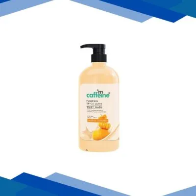 Mcaffeine Pumpkin Spice Latte Body Wash with Sweet & Spice Aroma, Mildly Cleansing for Soft Skin – 300 ml