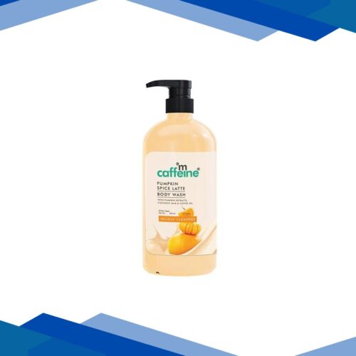 Mcaffeine Pumpkin Spice Latte Body Wash with Sweet & Spice Aroma, Mildly Cleansing for Soft Skin – 300 ml