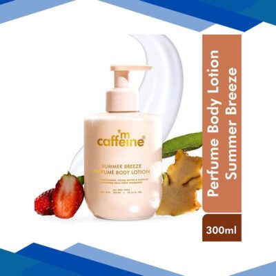 Mcaffeine Summer Breeze Perfume Body Lotion With Niacinamide and Cocoa Butter, Fresh Aquatic Fragrance 300 ml