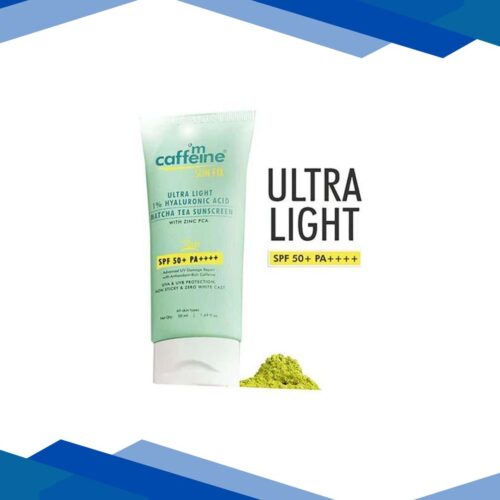 Mcaffeine Sun Fix Ultra Light 1% Hyaluronic Acid Matcha Tea Sunscreen SPF 50+ & Pa++++ 50 ml