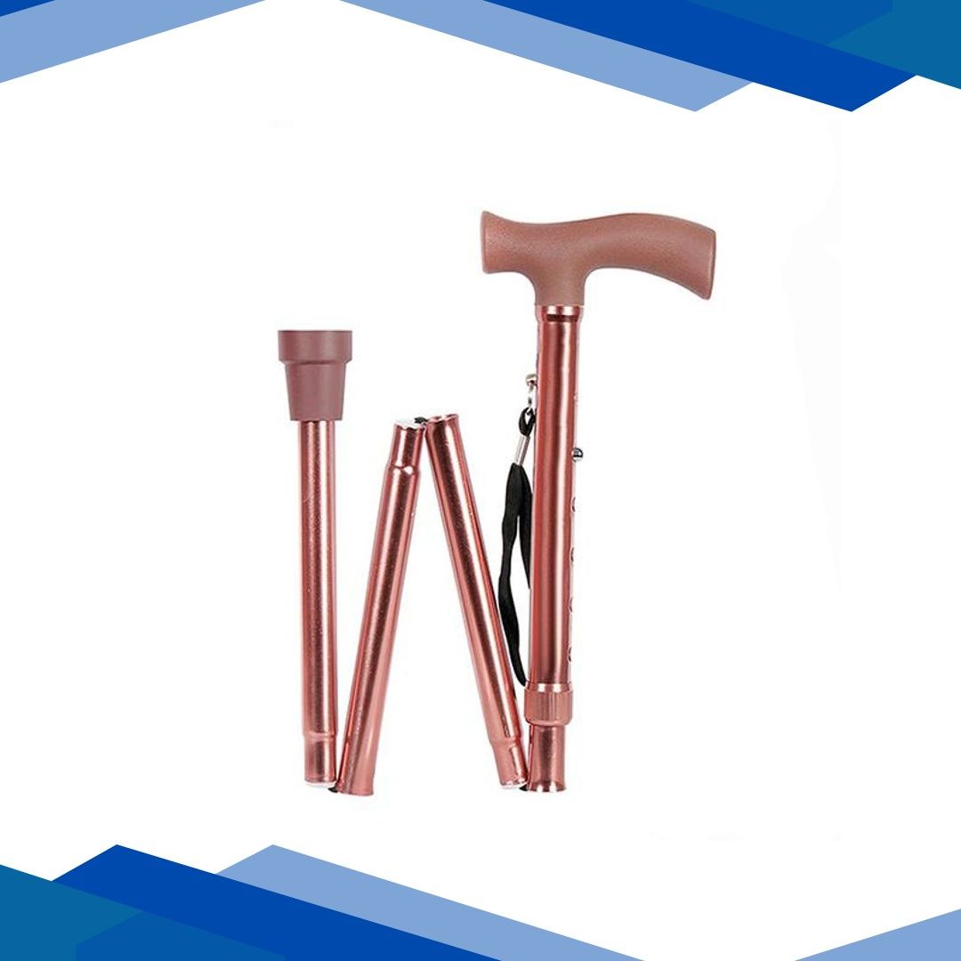 MCP Jindal Height Adjustable Walking Stick – Brown