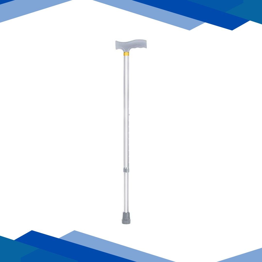 MCP Jindal Height Adjustable Walking Stick – Silver