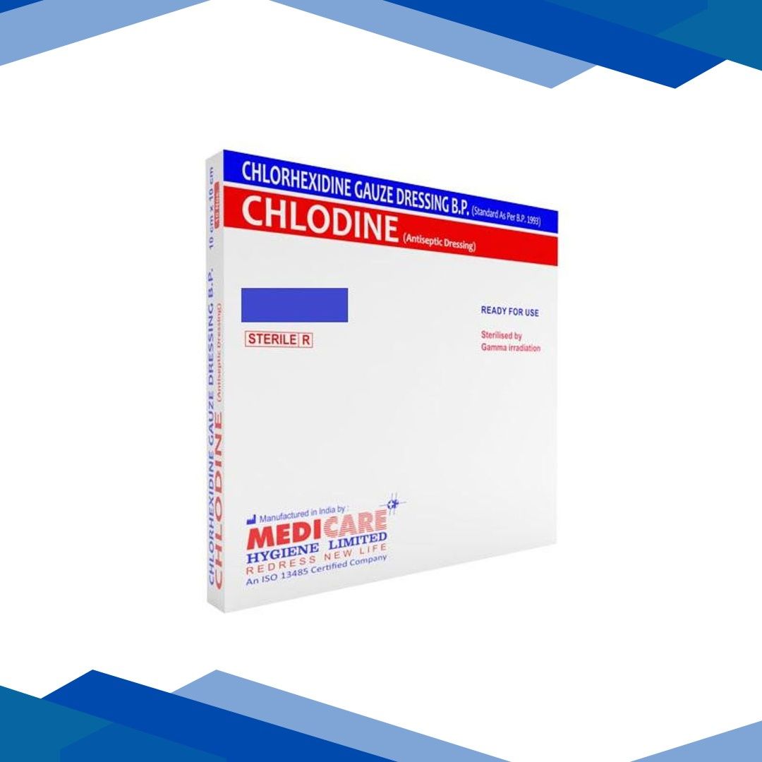 Medica Chlodine Chlorhexidine Gauze Dressing 10 cm x 30 cm 1’s