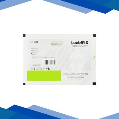 Medica Lucidfix Trasparent Film IV Dressing With Border 7 cm x 8.5 cm 1’s