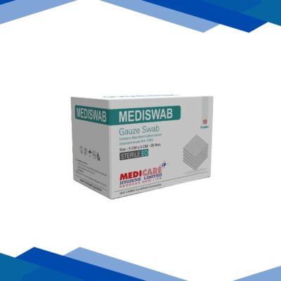 Medica Mediswab Gauze Swab 5 cm x 5 cm x 8 PLY 5’s