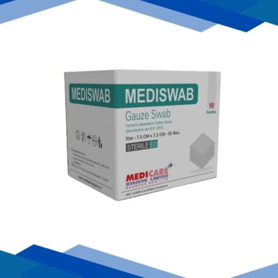 Medica Mediswab Gauze Swab 7.5 cm x 7.5 cm x 12 PLY 4’s