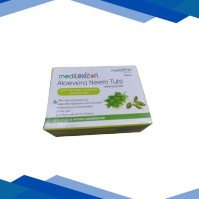 Medilexicon Aloevera Neem Tulsi Cleansing Bar 100 g