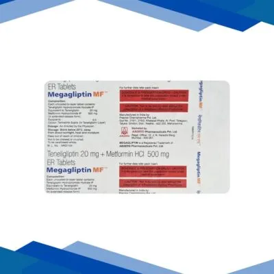 Megagliptin MF 20/500mg Tablet 10’S