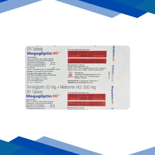 Megagliptin MF 20/500mg Tablet 10’S