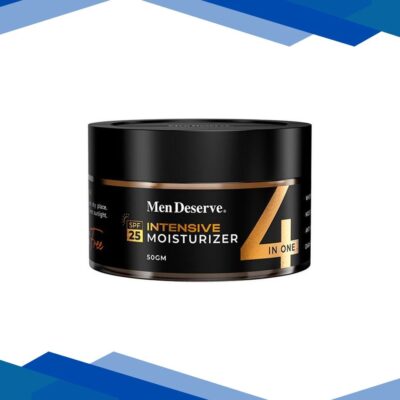 Men Deserve Intensive Moisturizer with SPF 25 for Whitening, Anti Pollution and Dark Spot Reduction 50 gm