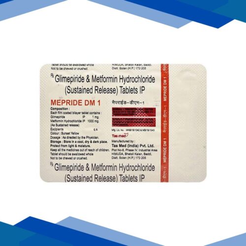 Mepride DM 1mg/1000mg Tablet 10’S