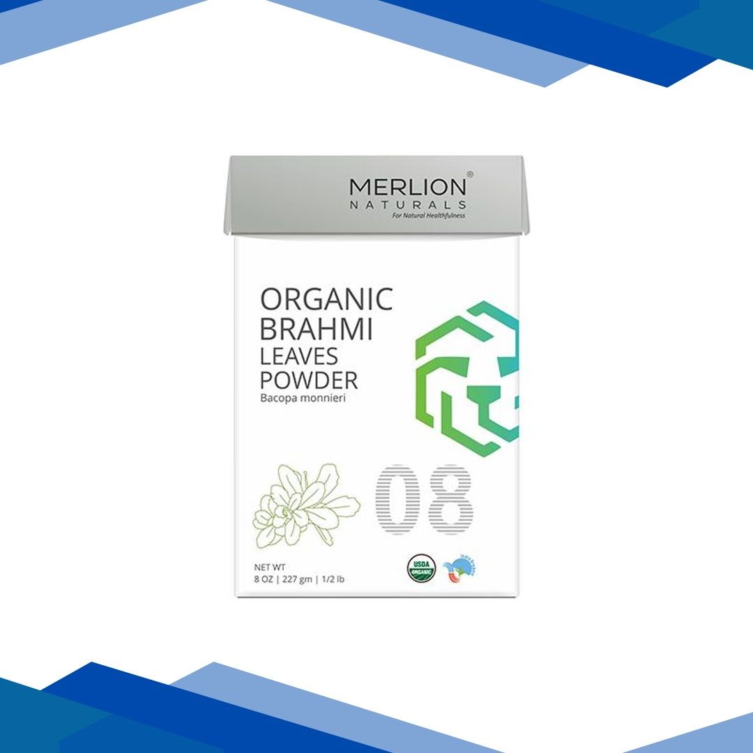 Merlion Naturals Organic Brahmi Leaves Powder 227 gm