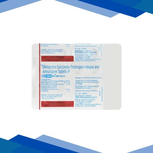 MET XL AM 25/2.5mg Tablet 20’s