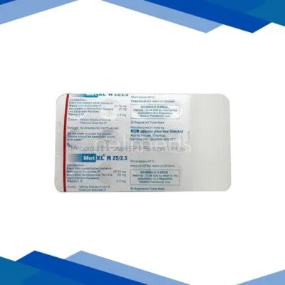 MET XL R 25/2.5mg Tablet 15’S