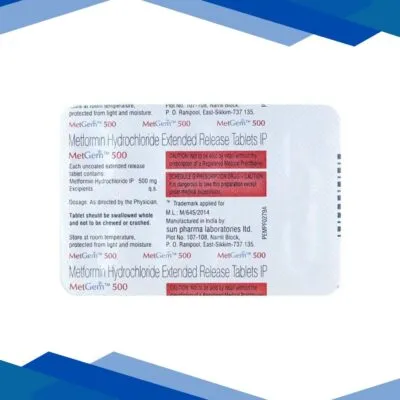 Metgem 500mg Tablet 10’S