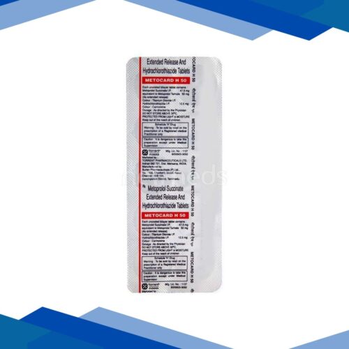 Metocard H 50mg Tablet 10’S