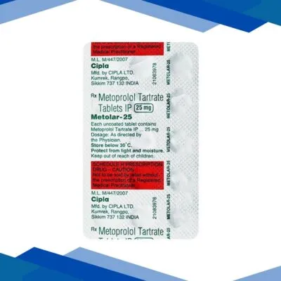 Metolar 25mg Tablet 15’S